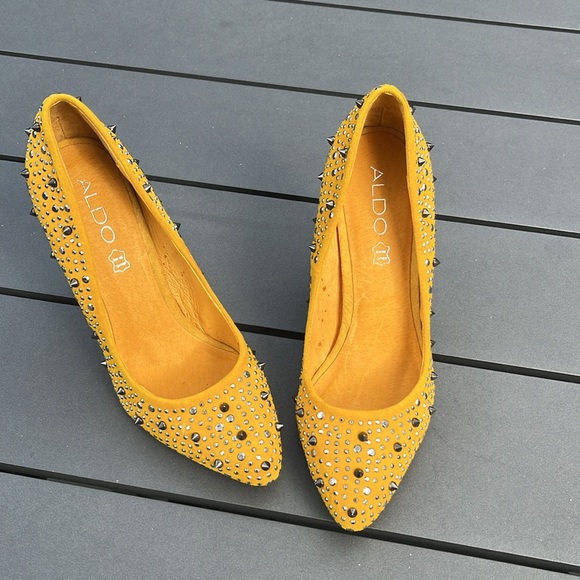 Aldo Shoes - ALDO yellow studded pumps